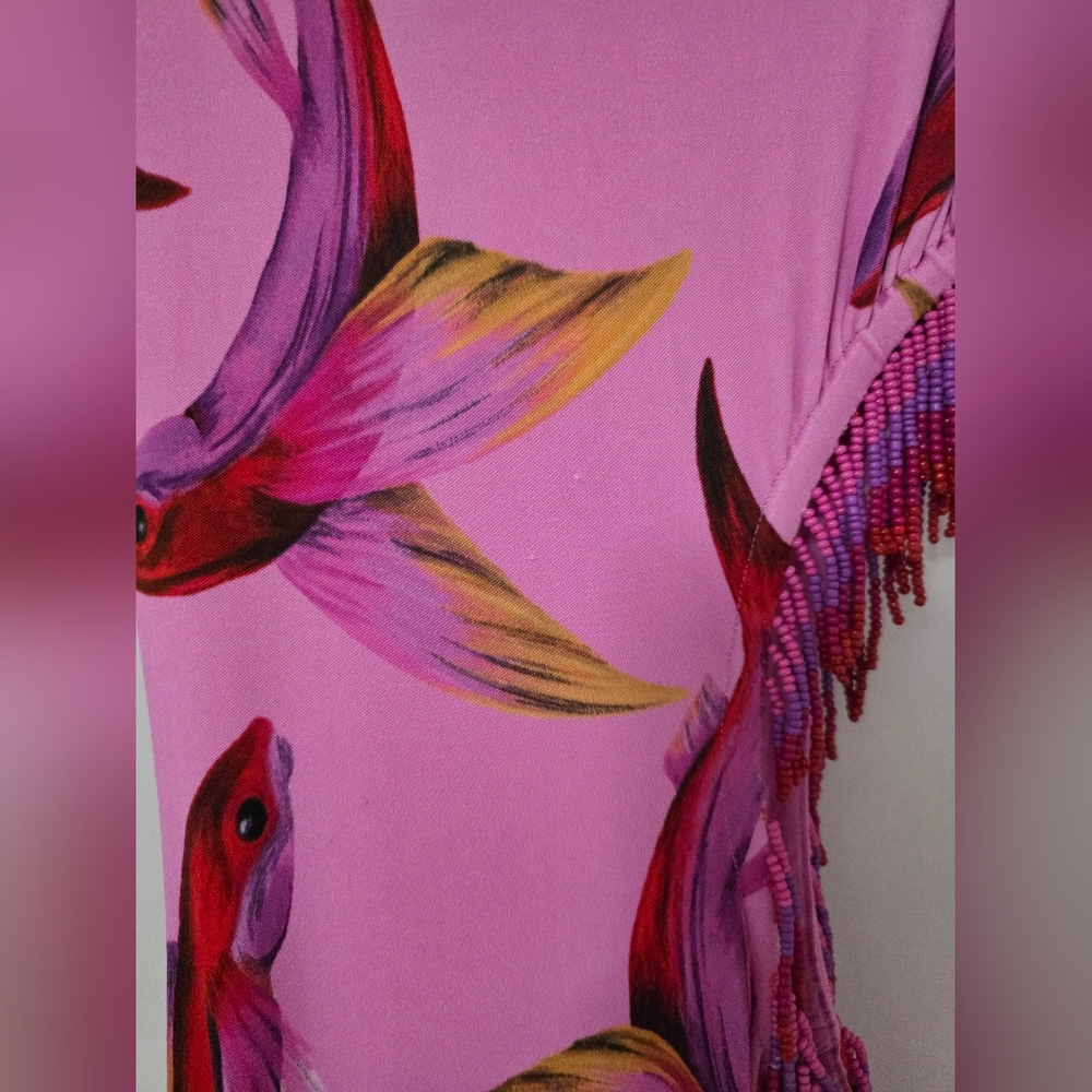 Farm Rio Flying Fish Cut Out Maxidress - Picture 6 of 7
